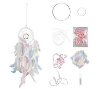 Bojueshaw Handmade Dream Catcher with Feathers,Boho Woven Art Ornament,Indian Style Wall Hanging Decor for Bedroom,Living Room(Colorful)