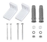 Bojueshaw L Shape Floor Toilet Pan Fixing Kit,Replacement Bidet Fixing Bolts,Repair Fixings Bracket and Screws for Bathroom Toilet
