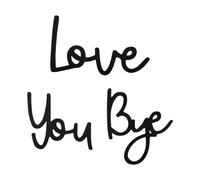 Bojueshaw Love You Bye" Above Door Sign,Black Wooden Wall Art with Double-Sided Tape,Modern Home Decor for Hallway, Entryway & Staircase