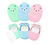 Bojueshaw Portable Mini Foam Paper Soap Sheet,3 Box Disposable Paper Soap,Travel Soap Sheets for Home Travel Camping and Outdoor Activities