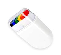 Bojueshaw Rainbow Face Paint,Rainbow Fan Brush Stick,Face and Body Paint for Gay Lesbian LGBT Gay Pride Celebrations Birthday Cosplay Party
