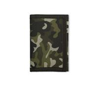 Bojueshaw RFID Camouflage Wallet,Slim Trifold Design with Magic Sticker,Mini Coin Purse with Zipper for Men,Kids Travel,Sports(Green)