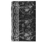 Bojueshaw Sequin Shawl Wrap Scarf,Chic Floral Shawl Scarf,Thin Vintage Floral Wraps for Women Evening Party Wedding Party Dresses(Black)