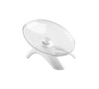 Bojueshaw Silent Hamster Wheel,Flying Saucer Exercise Wheel,Ultra Quiet Running Spinner for Syrian,Guinea Pig,Chinchilla,Pet Mice(White)