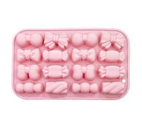 Bojueshaw Silicone Bows Mould,18-Cavity 3D Reusable Tray,Non-Stick Baking Mould for Chocolate,Candy,Jelly,Cake & Soap Making