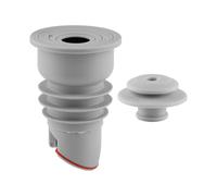 Bojueshaw Silicone Drain Pipe Sealer,Hose Seal Ring Drain Plug,Universal 35-40mm Sink Stopper for Kitchen & Bathroom(Grey)