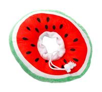 Bojueshaw Soft Watermelon Cat Recovery Collar,Adjustable Donut Cone,Anti-Lick Collar with Cushion Pillow Design for Post-Surgery Cats & Kittens