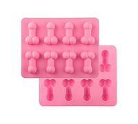Bojueshaw Unique Novelty Funny Soap Moulds,Reusable Silicone Prank Ice Cube Molds for Chocolate,Candy,Cake Decoration,and Creative Desserts(Pink)