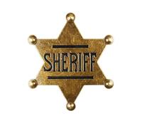 Bojueshaw Western Sheriff Badge,Police Commemorative Badge,Vintage Zinc Alloy Star Pins for Cowboy Parties,Costumes & Themed Decorations