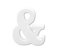 Bojueshaw White Wooden Letters,4 Inch Standing Alphabet,DIY Paintable Letters for Arts & Crafts,Home Decor, Weddings & Parties(Letter &)