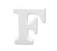 Bojueshaw White Wooden Letters,4 Inch Standing Alphabet,DIY Paintable Letters for Arts & Crafts,Home Decor, Weddings & Parties(Letter F)