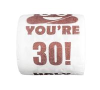 Bojueshaw You're 30 Printed Toilet Paper Prank Gift,Funny Novelty Roll,3-Ply Soft Bathroom Tissue,Humorous Decor for Men & Women