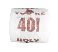 Bojueshaw You're 40 Printed Toilet Paper Prank Gift,Funny Novelty Roll,3-Ply Soft Bathroom Tissue,Humorous Decor for Men & Women