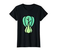 Bok Choy Veggies Healthy Vegetables Value Graphic T-Shirt, Women, Black, XS