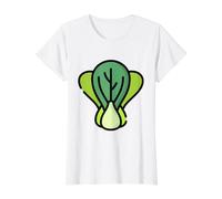 Bok Choy Veggies Healthy Vegetables Value Graphic T-Shirt, Women, White, S