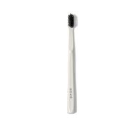 Boka Classic Denture Brushes with Activated-Charcoal, Extra Soft Dental Toothbrush with Bioplastic Handle and Cap, Dentist-Approved for Adults and Kids (Pack of 1, White)