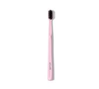Boka Classic Denture Brushes with Activated-Charcoal, Extra Soft Dental Toothbrush with Bioplastic Handle and Cap, Dentist-Approved for Adults and Kids (Pack of 1, Pink)