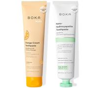 Boka Ela Mint Fluoride Free Nano Hydroxyapatite Toothpaste & Boka Orange Cream Fluoride Free Nano Hydroxyapatite Toothpaste