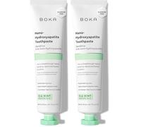 Boka Fluoride Free Nano Hydroxyapatite Toothpaste - Adult & Kids - Appropriate for Sensitive Teeth - No Sulfates & Parabens - Natural Flavors & Vegan - Mild Ela Mint (113g) 1pk (Pack of 2)