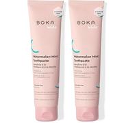 Boka Fluoride Free Nano Hydroxyapatite Toothpaste - Training Toothpaste - Appropriate for Sensitive Teeth - No Sulfate & Parabens - Natural Flavors & Vegan - Watermelon Mint (113g) 1pk (Pack of 2)