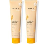 Boka Fluoride Free Nano Hydroxyapatite Toothpaste - Training Toothpaste - Appropriate for Sensitive Teeth - No Sulfate & Parabens - Natural Flavors & Vegan - Orange Cream (113g) 1pk (Pack of 2)