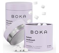 Boka Travel Size Mouthwash Tablets - Hydroxyapatite Fluoride Free & Alcohol Free - Chewable Tablets to Freshen Breath Kill Odor Quickly & Helps