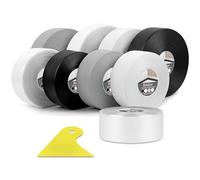 Bokaiya Bath Sealant Strip, 11m/36 ft, Self-Adhesive Caulk Strip Sealant Tape, Anti Mould Waterproof Sealing Tape for Kitchen, Bathroom, Toilet, Wall Corner and Sink, with Scraper, Transparent
