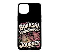 Bokashi to Vermicompost Journey Vermicomposting Case for iPhone 15 Plus