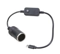 Bokcztml Adjustable Voltages USB C To Cigarettes Socket Converters Cable For Car Devices 5V To 20V