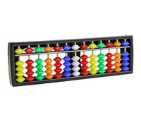 Bokcztml Portable Soroban for W/Colorful Beads Mathematics Calculate Tool Kids Puzzl