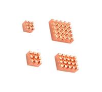 Bokcztml Set Of 4 Brass Heatsinks Improved Heat Management For 4B Development Boards Electronics Projects Easy Installation Heatsinks