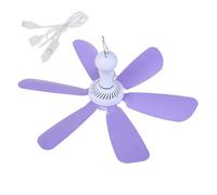 Bokcztml USB Ceiling Fan Lightweight Hanging Fan For Construction Site Night Market With Power Button Easy Installation Energy Efficient USB Tent