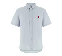 Boke Flower Embroidered Shirt - male - Kenzo - Short Sleeve Shirts - Blue - M - Shirts M