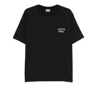 Boke Heart Oversized T-Shirt, male, Kenzo, T-Shirts, Black, L, Tops L