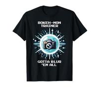 Bokeh Trainer - Gotta Blur ’Em All | Pixel Art Photography T-Shirt