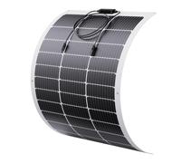 BOKENTIO 200W Flexible Solar Panel 200W 24V/12V Monocrystalline Bendable -Semi-Flexible Solar Panels Charger Off-Grid for RV Boat Cabin Van Car Uneven Surfaces
