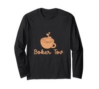 Boker Tov Good Morning Hebrew Speaking Coffee Lovers Jewish Long Sleeve T-Shirt