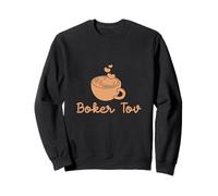 Boker Tov Good Morning hebrew Speaking Coffee Lovers Jewish Sweatshirt