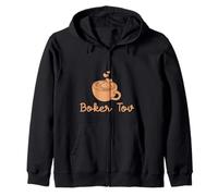 Boker Tov Good Morning hebrew Speaking Coffee Lovers Jewish Zip Hoodie