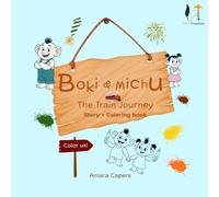 Boki & Michu - The Train Journey (Story + Coloring Book)