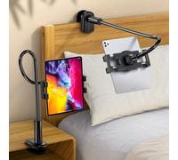 bokilino Gooseneck Tablet Holder Stand for Bed Adjustable Flexible Long Arm Tablets Mount Clamp on Table Compatible with iPad Air Mini | Galaxy Tabs | Kindle Fire | Switch or Other 4.7-12.9" Devices