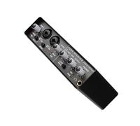BOKIOESDE 48V Phan-tom Power Sound Card Audio Experience With Power Exceptional Sound Metal 2 Way Input 4 Wayout MIX Adajustable