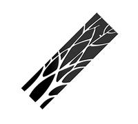 BOKIOESDE Acrylic Tree Wall Sticker Portable Self-Adhesive Mirror Replacement Solid Color Living Room Decal Decor Ornament, Black
