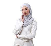 Bokitta Patented Pin-less Instant Hijab - CHIFFON - Beige - Large,Medium