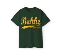 Bokke It's in The Blood - Springboks South Africa Fans of Rugby T Shirt (UK, Alpha, S, Regular, Regular, Green)