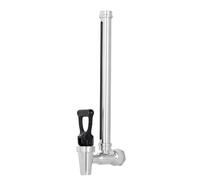 BOKKRALL 7 Inch 304 Stainless Steel Sight Glass Spigot Clear View Water Level with Red Floating Ball, Compatible with 1.5,2.25 Gallons Berkey, Doulton, Waterdrop, Purewell Gravity Water Filter(7 Inch)