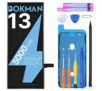 bokman Battery Replacement for iPhone 13, 5000mAh High Capacity Lithium Polymer Battery with All Tool Kit