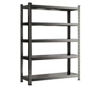 BOKNI Garage Shelving, 5-Tier Adjustable Shelf, 2000 lbs Weight Capacity Storage Rack, Heavy Duty Industrial Metal Shelving unit (A 120 * 40 * 200cm)