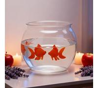 Bokon Nowruz Decorations Set Include 16 oz Plastic Fish Bowl with 3 Fake Plastic Goldfish Floating Aquarium Decor Gold Fish Tank Accessories for Nowruz Mahi Haftseen New Year Table Decoration