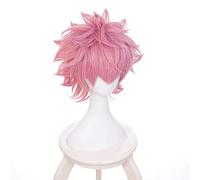 Boku no Hero Academia Mina Ashido Wig Cosplay Costume Men Women Short Synthetic Hair Party Play Wig+Wig Cap